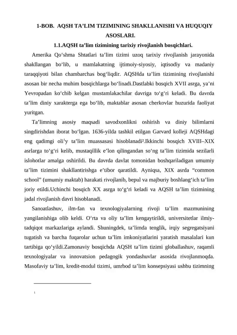 AQSH ta’lim tizimining o‘ziga xosliklari 4