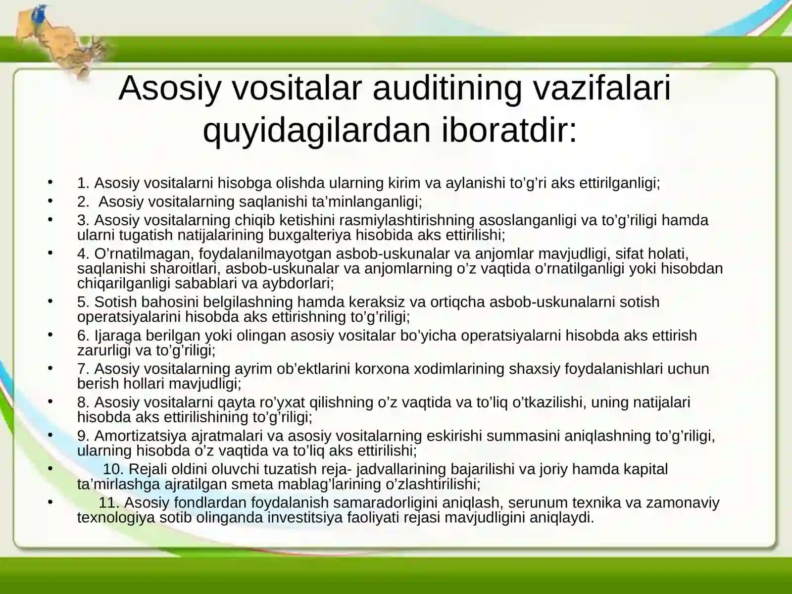 Asosiy vositalarni xo’jalik balansiga kirim qilish 4