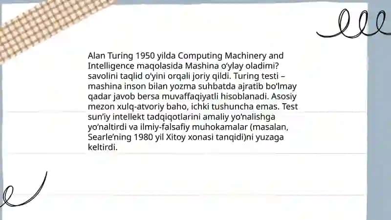 Suniy intellektning yaratilish tarixi va bosqichlari 4
