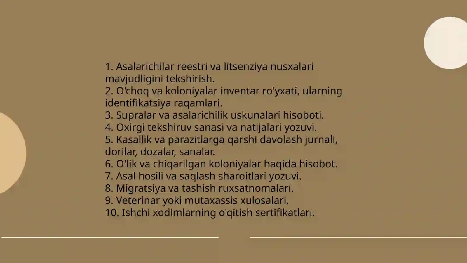 Asalarichilik xoʻjaliklarida kuzgi taftish oʻtkazish 4