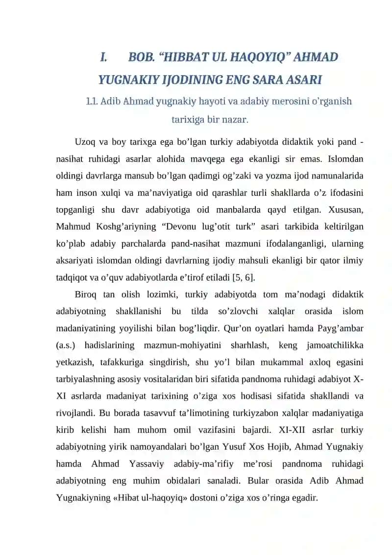 Hibbat ul haqoyiq asarida insoniy sifatlarning ulug'lanishi 4