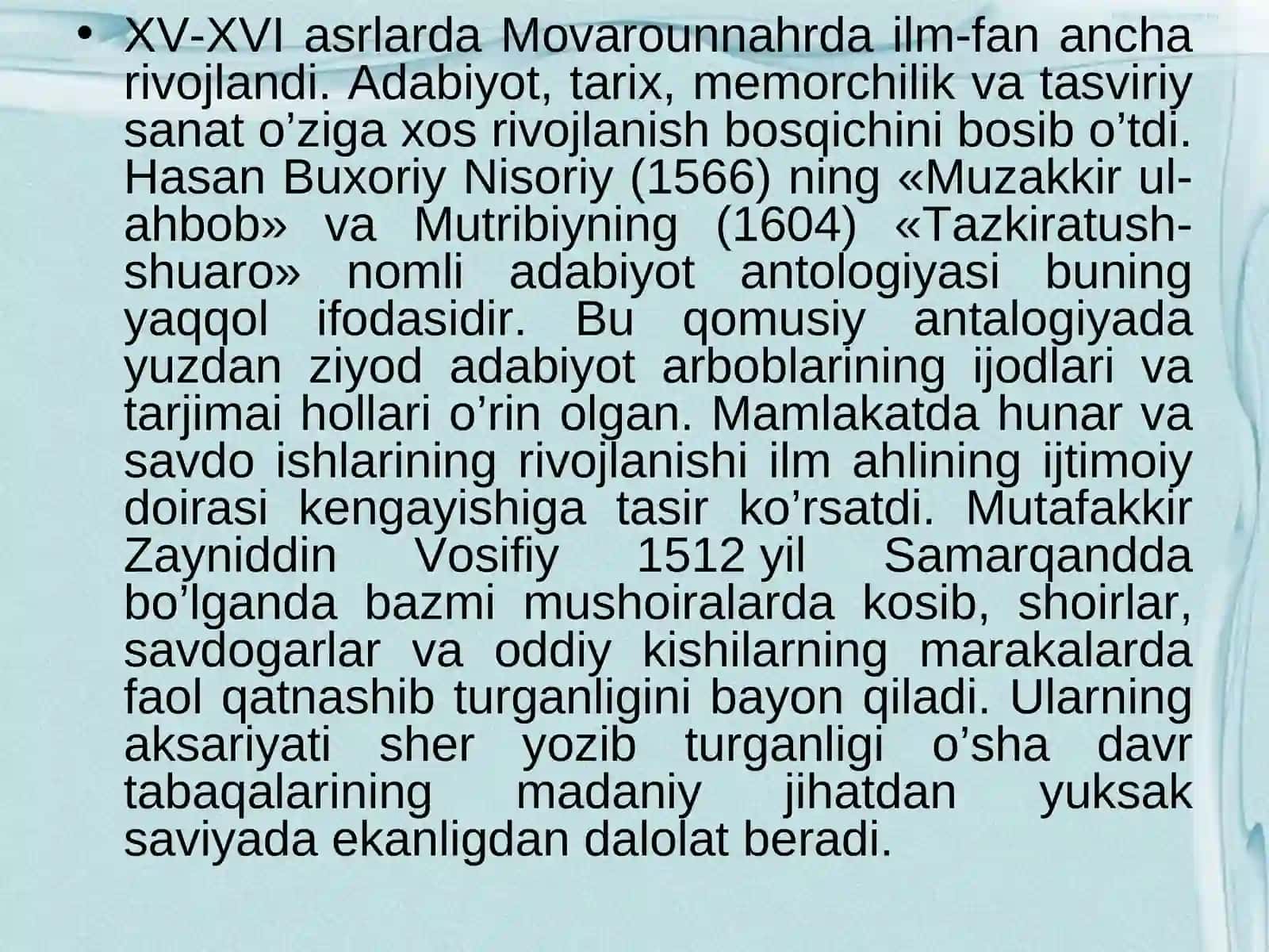 Xonliklar davridagi ijtimoiy-siyosiy muhitning tarbiyaga ta'siri 4