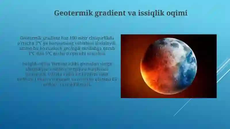 Yerning issiqlik maydoni: ta'rifi va ahamiyati 4