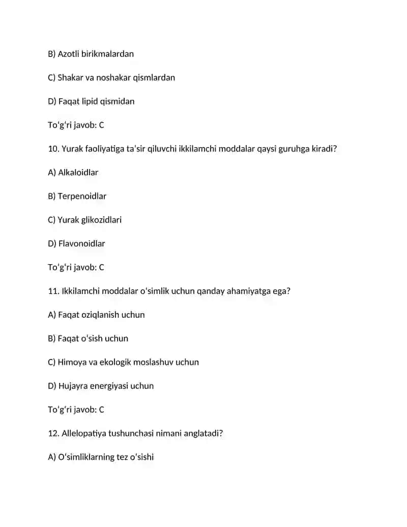 O‘simlik kelib chiqadigan ikkilamchi moddalar 4