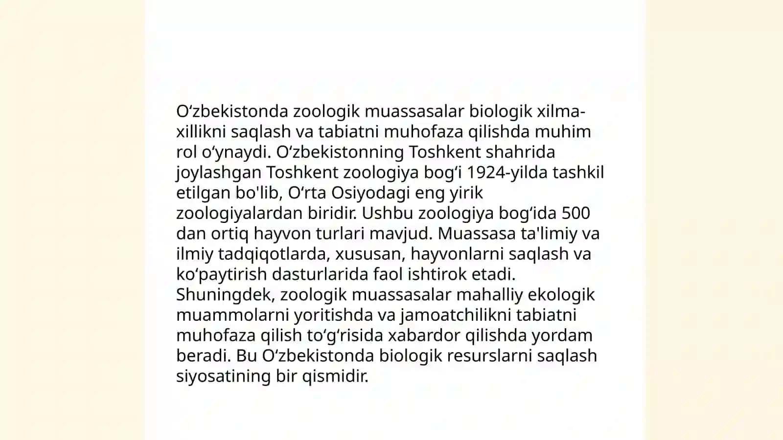 Ózbekistonda zoologik tadqiqotlarning rivojlanishi 4