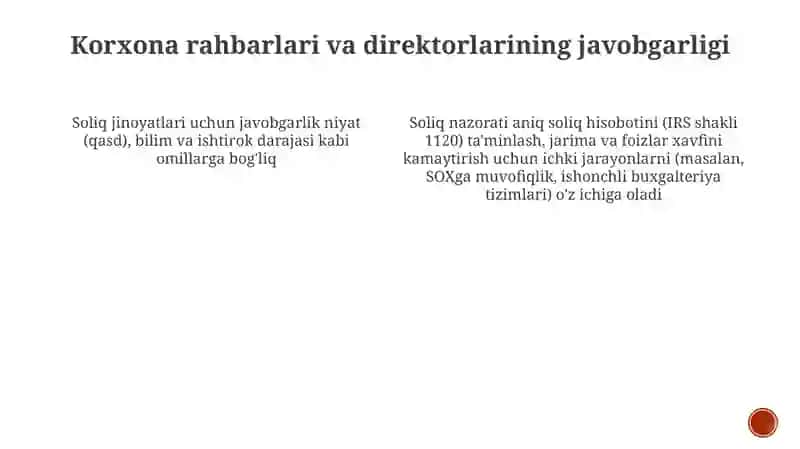 Soliq Jinoyati Tasnifi 4