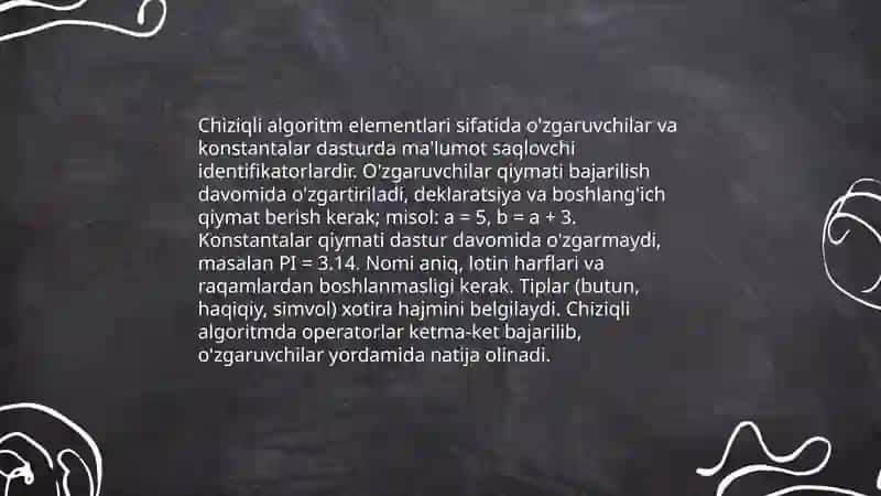Chiziqli algoretimlar 4