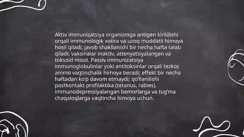 Immunoprofilaktika. Vaksina va zardoblar 4