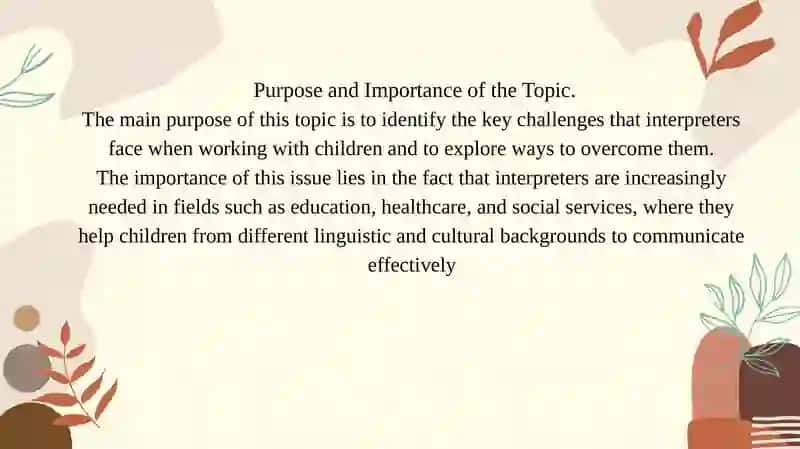 Challenges in Interpreting for Children 4
