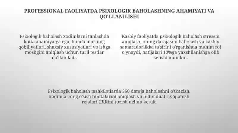 Psixologik baholash metodikalar tahlili 4