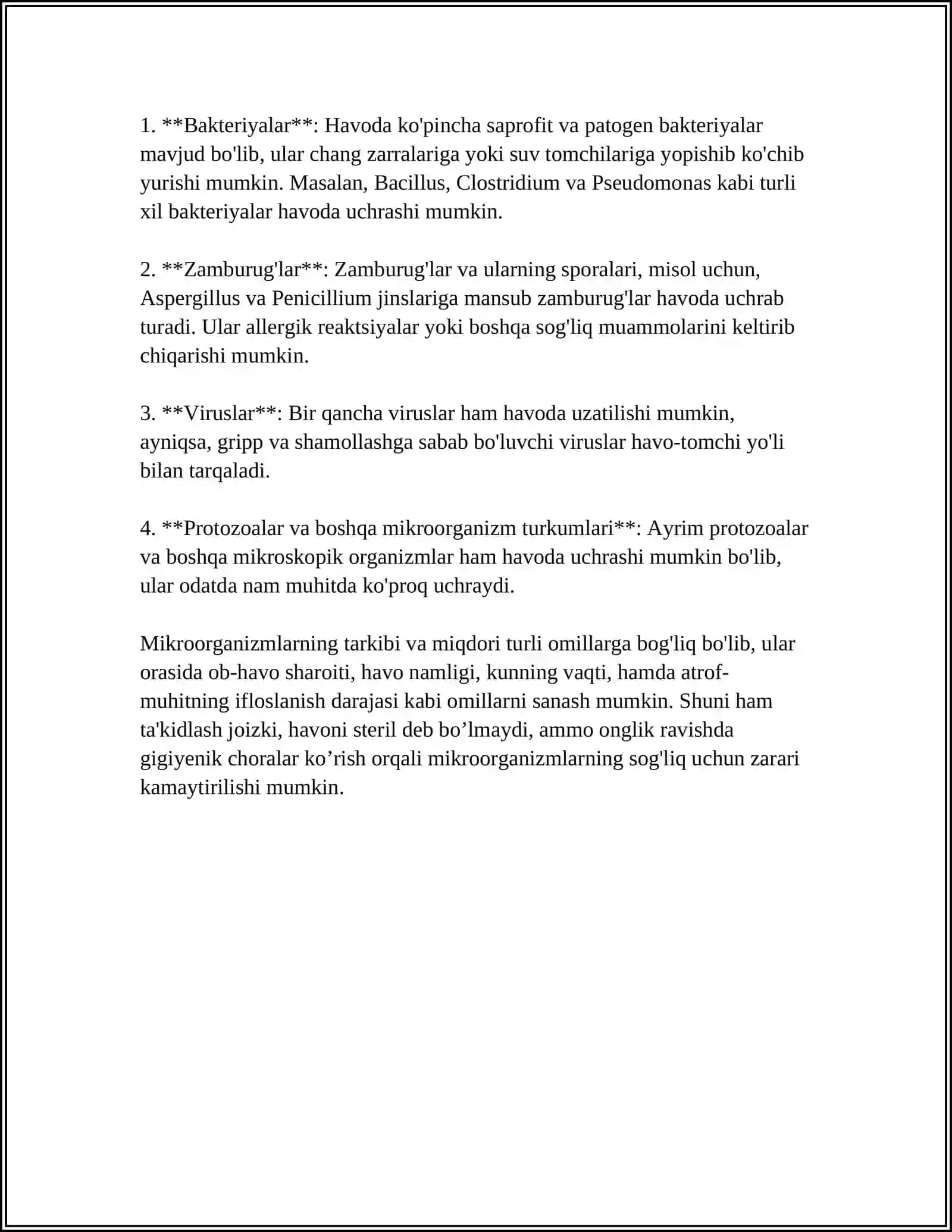 HAVO MUHITIGA MIKROORGANIZMLARNING TARQALISHI 4