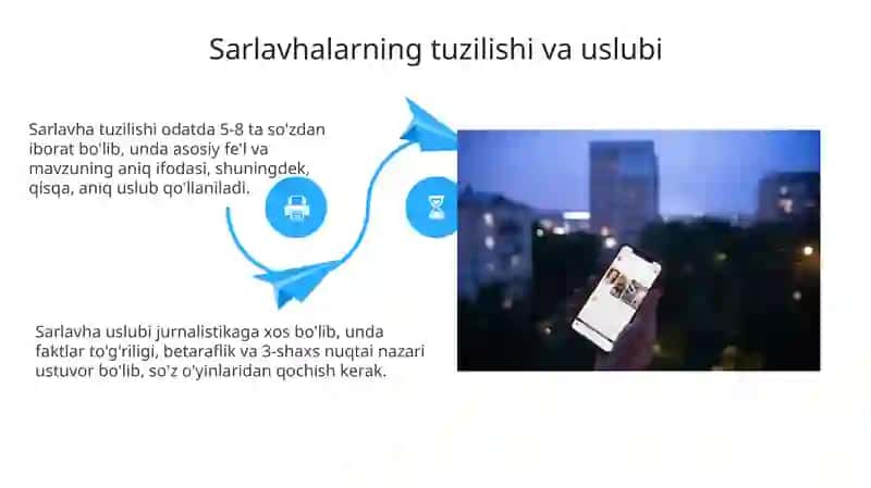 Jurnalistikada sarlavhaning xususiyatlari 4