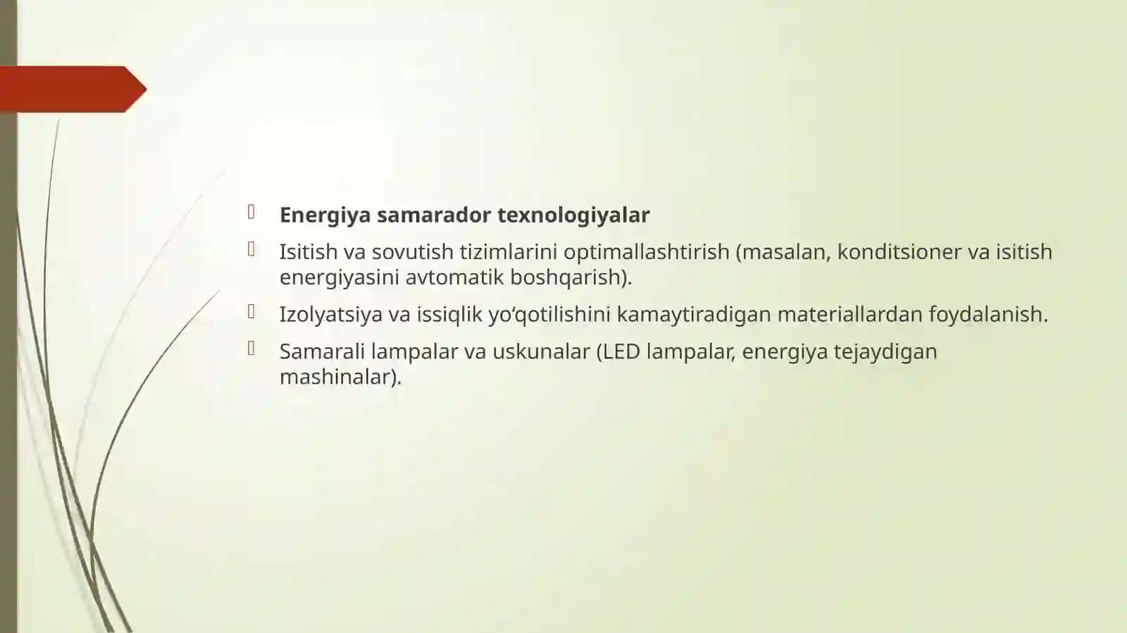 Issiqlik chiqindilarini kamaytirish usullari 4