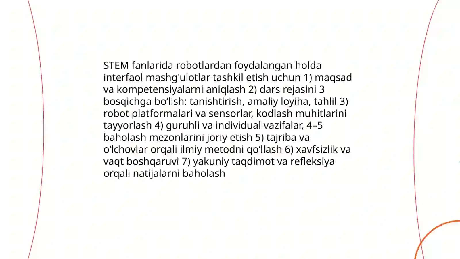 Robotlar yordamida ta‘lim jarayonini interfaol qilish usullari 4