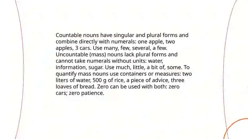 The category of numbers in English grammar 4