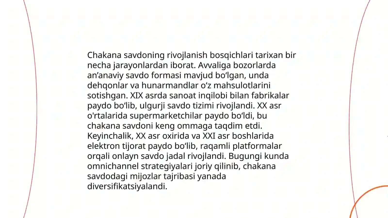 Chakana savdo mohiyati va ahamiyati 4