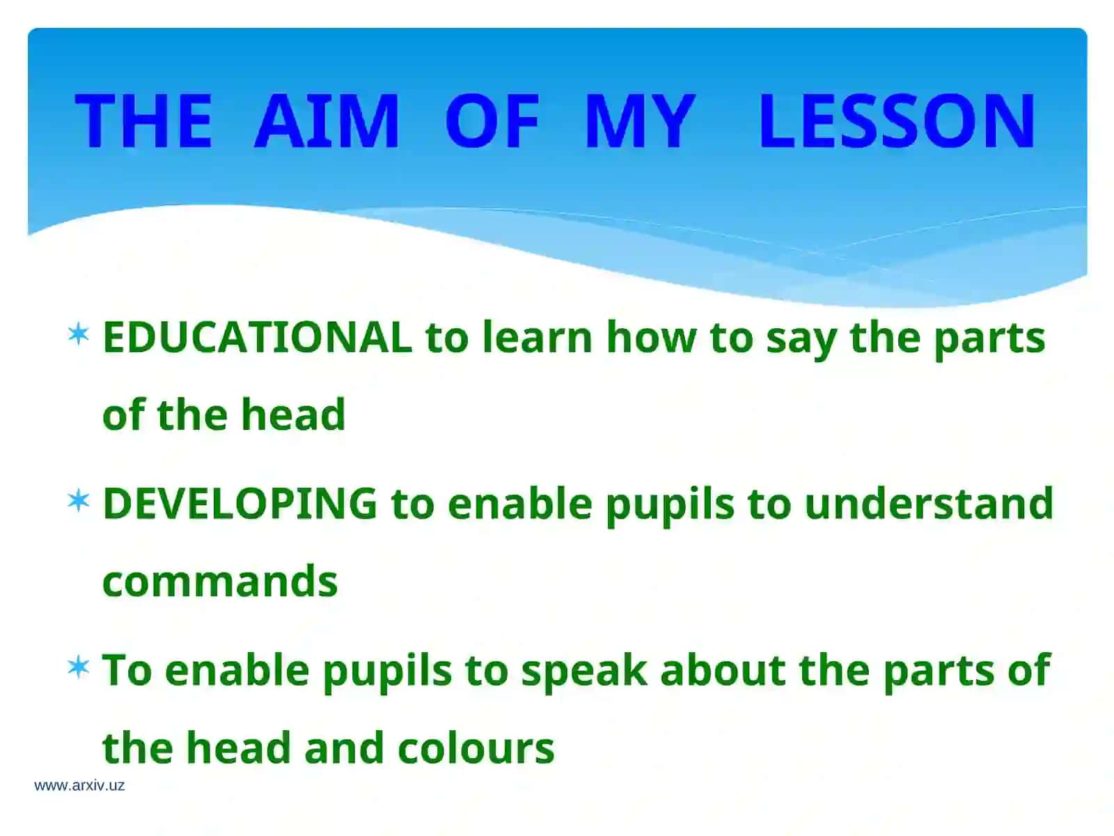 PARTS OF the BODY 4