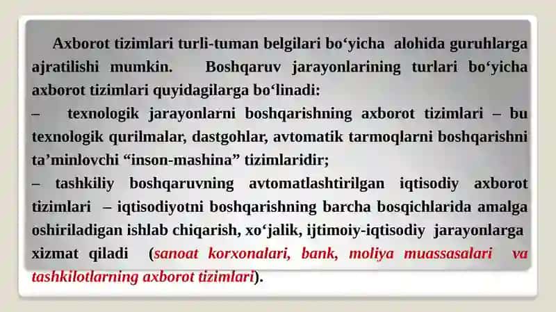 IQTISODIY AXBOROT TIZIMLARINING QURILISH TAMOYILLARI VA KONSEPSIYASI 4