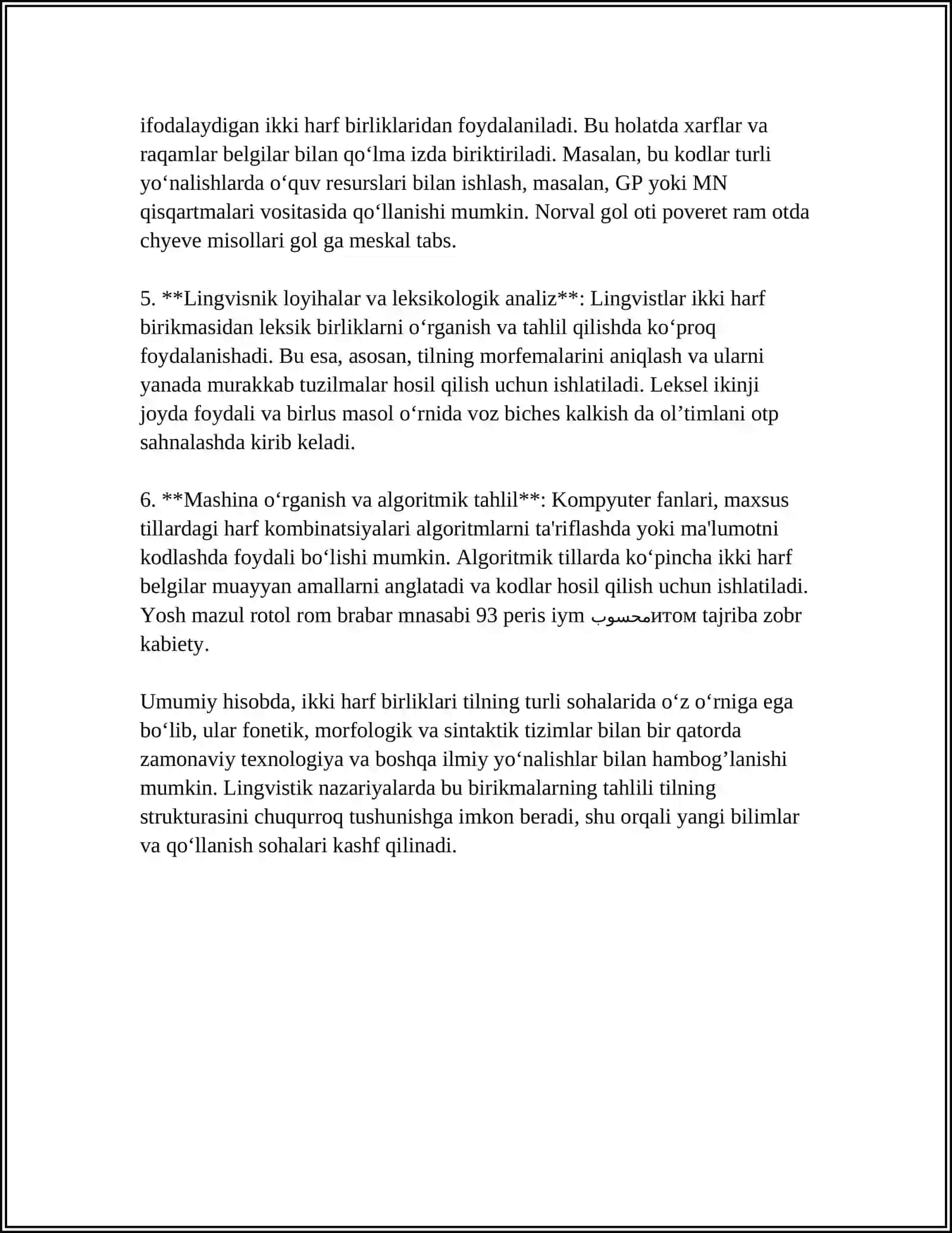 HARF BIRIKMALARI REFERAT KO’RINISHIDA YOZISH VA TALAF 4