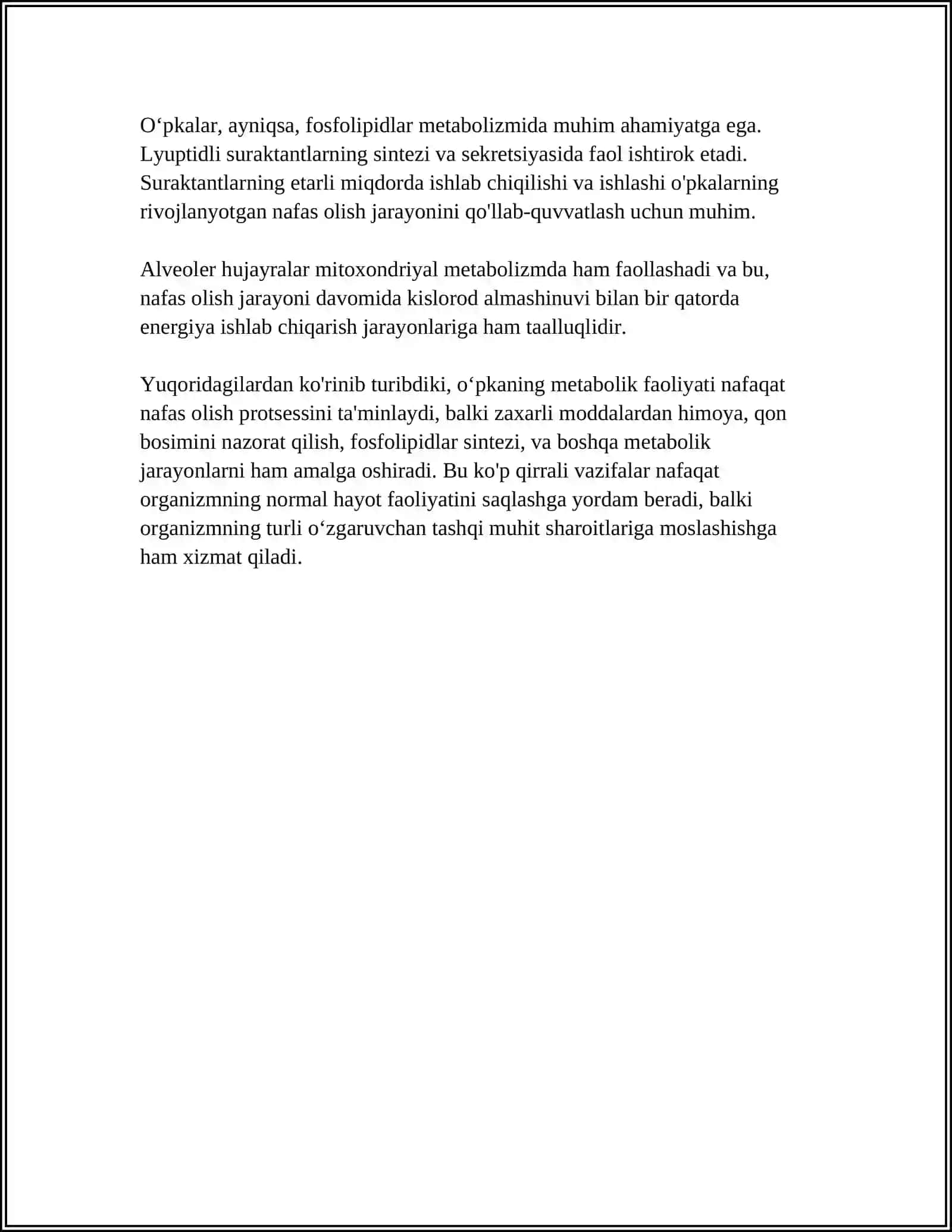 OʻPKANING METABOLIK FUNKSIYALARI VA ULARNING BUZILISHLARI 4
