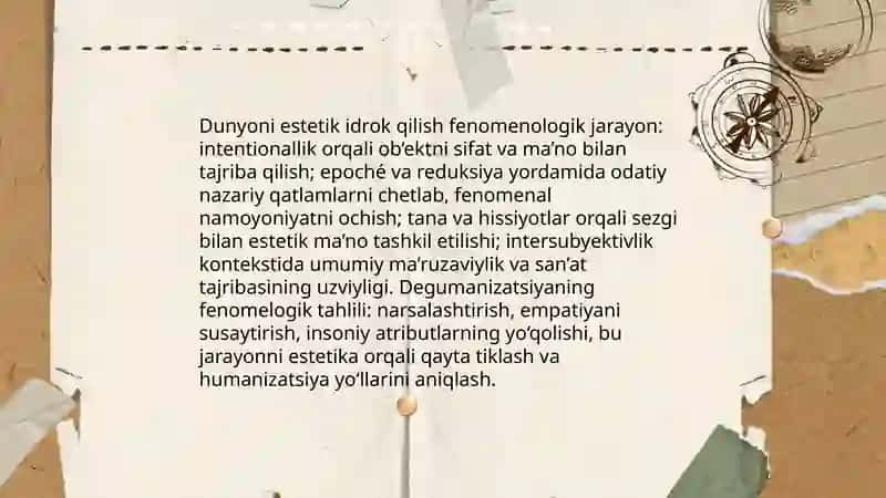 Nafosat falsafasi(Estetika) 4