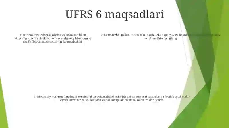 6-Son Moliyaviy Hisobotning Xalqaro Standart Foydali Qazilmalar Zaxiralarini Qidirish VaBaholash 4