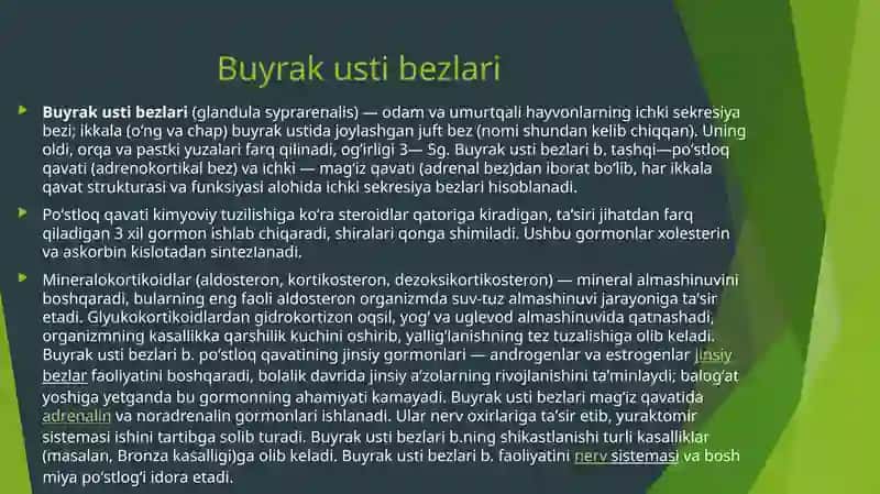 Buyrak sanchig’i. Klinikasi, diagnostikasi, UASH taktikasi 4
