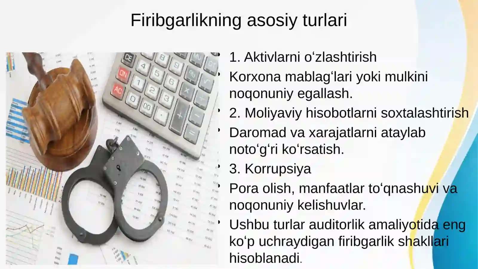 Auditorlik tekshiruvida firibgarlikni aniqlash 4