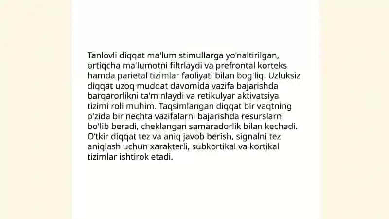 Diqqatning turlari va funksiyalari 4