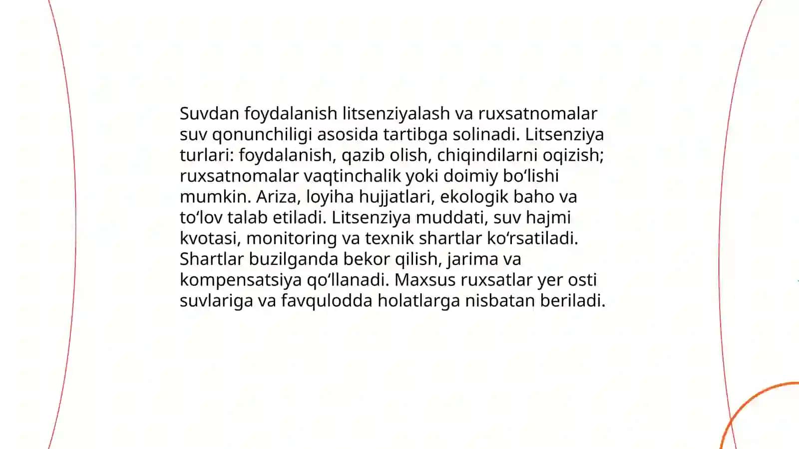 Suvdan foydalanish va muhofaza qilishning huquqiy tartibi mavzusida 4