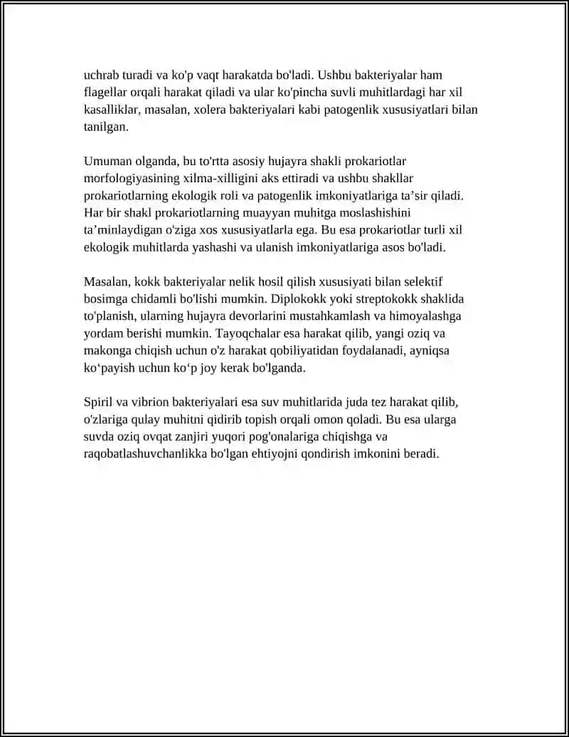 PROKARIOTLAR MORFOLOGIYASI VA HUJAYRA TUZULISHI 4