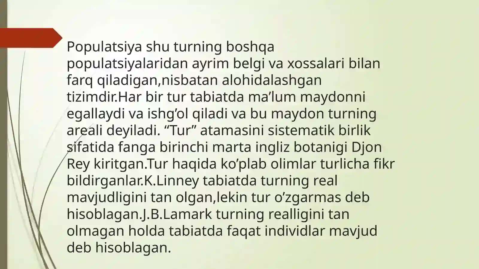 Turlarning paydo bo‘lishi 4