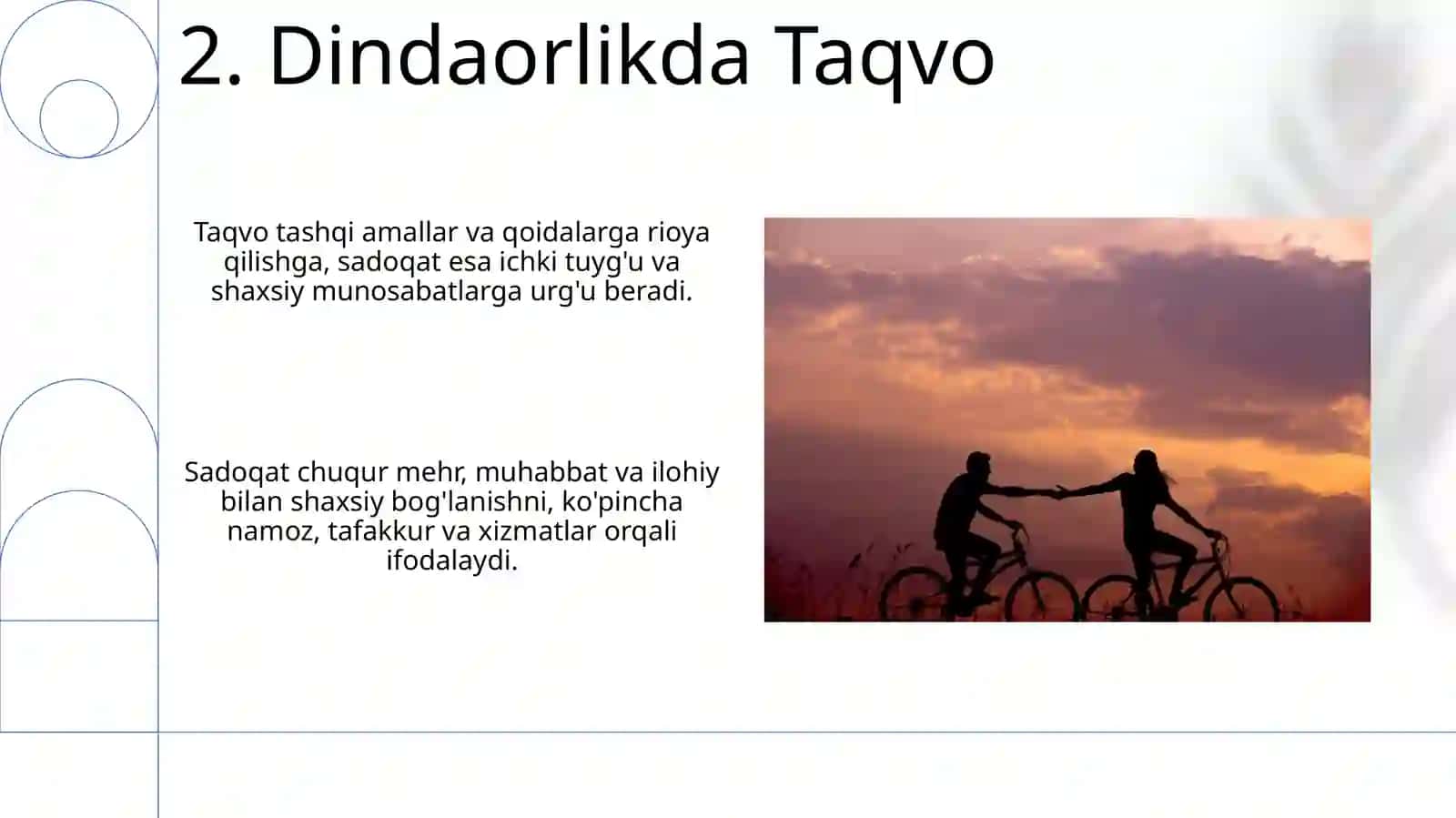 Dindorlik va taqvadorlikning oʻzaro aloqasi va farqi 4