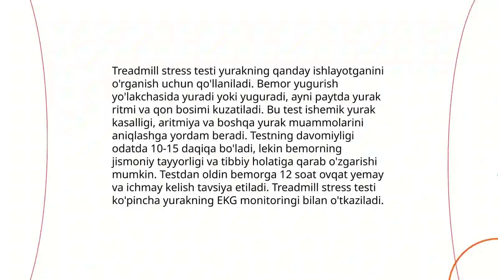 Yurak qon tomir tizimini tekshirish sinamalari 4