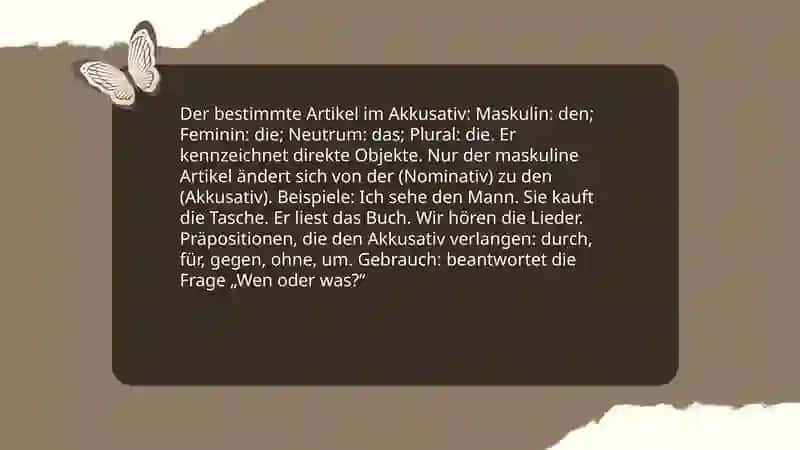 Indentifite Artikel und Definite Artikel 4