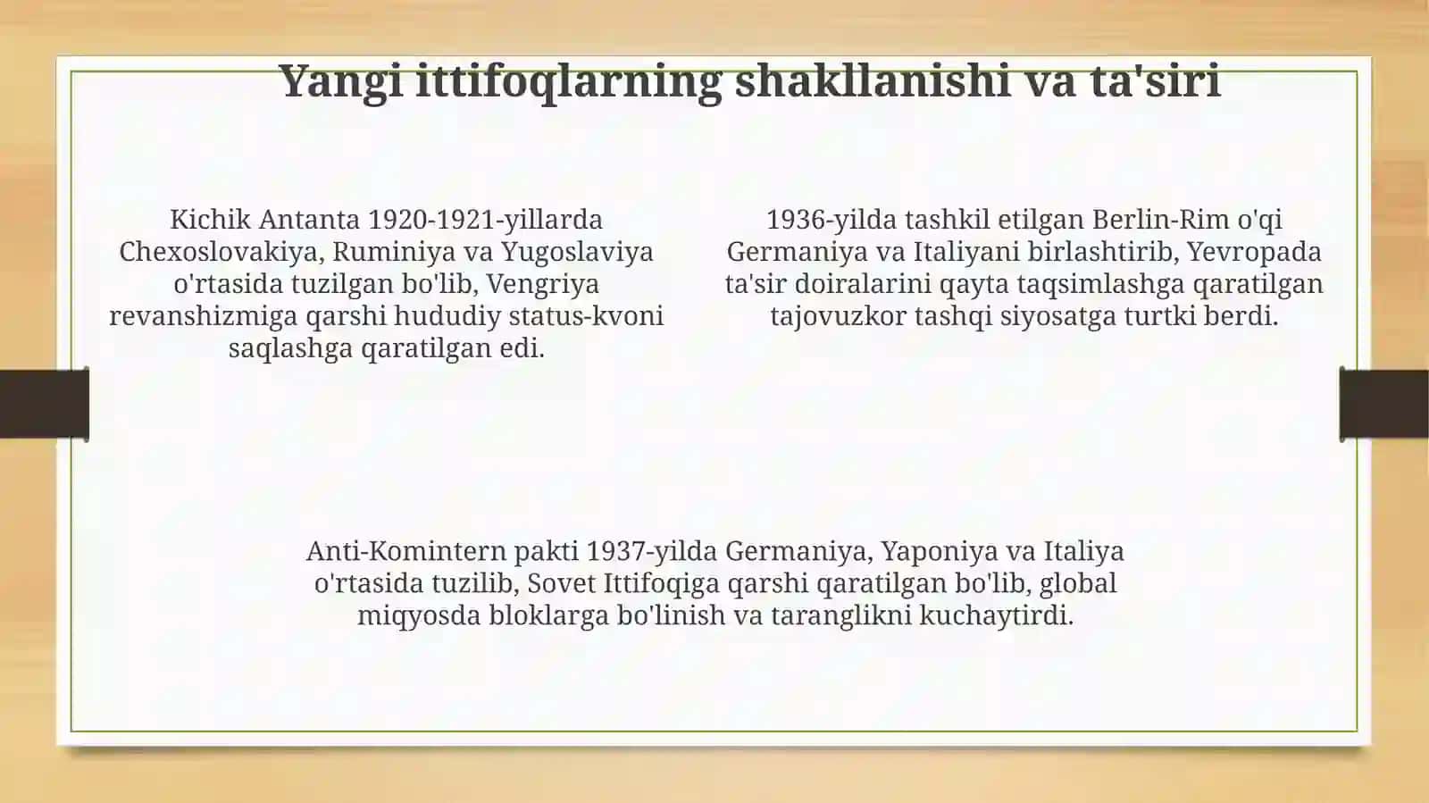 Jahon urushlari oralig'idagi global siyosiy tendensiyalar 4