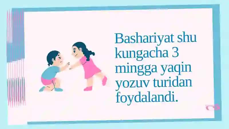 Yozuvning shakllanishi tarixi. Punktuatsiya maqsadi va vazifalari 4