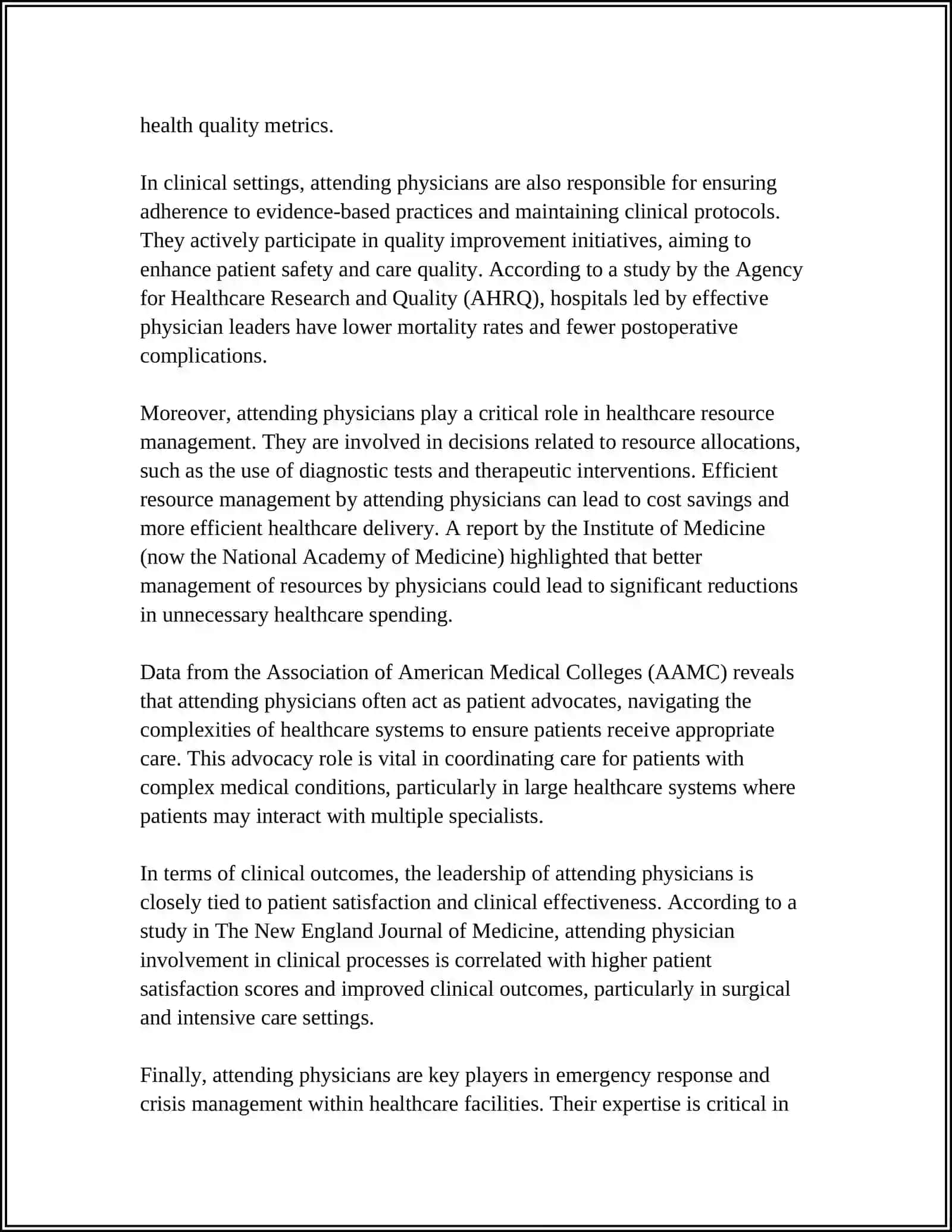 Roles in a Hospital Team 4