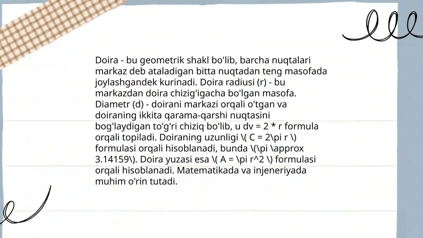 Aylana va doira 4