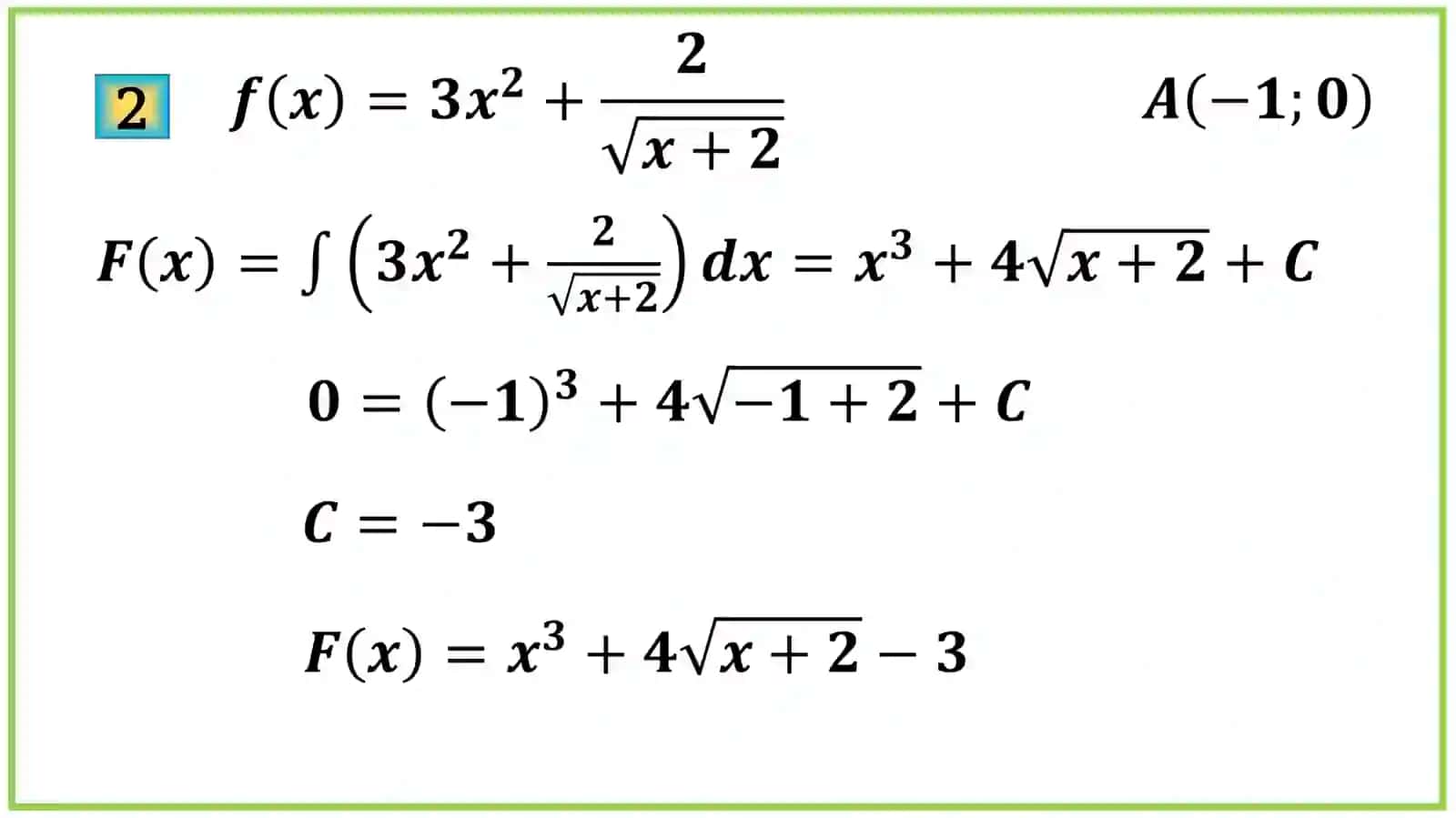Integrallar jadvali 4