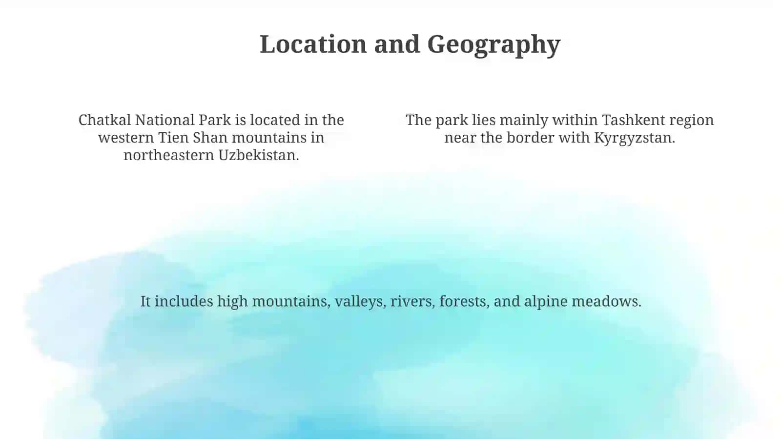 Chatkal National Park 4
