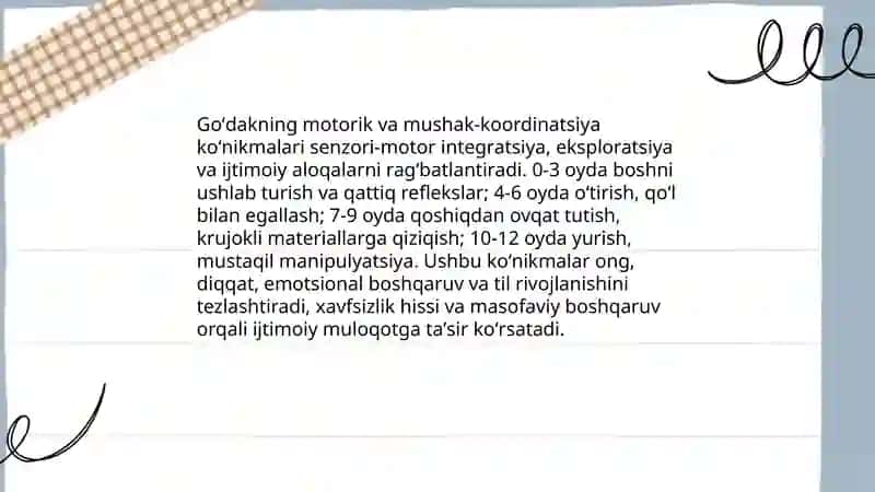 Goʻdaklik davrida psixik taraqqiyot 4
