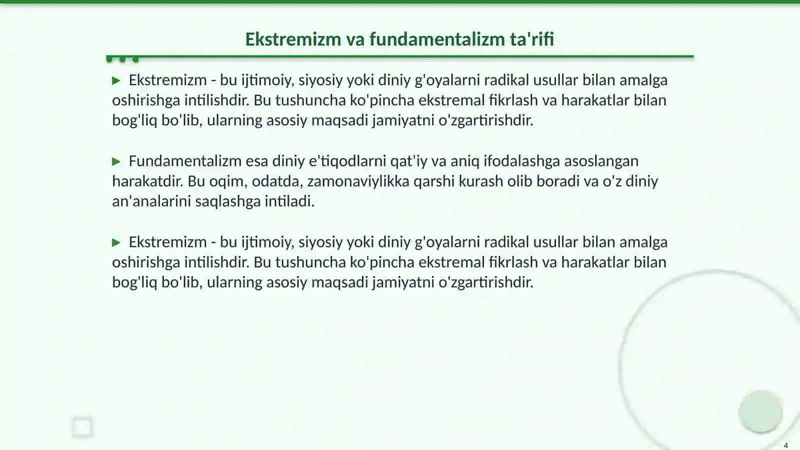 Diniy fanatizm, ekstremizm va fundamentalizmning tarixi 4