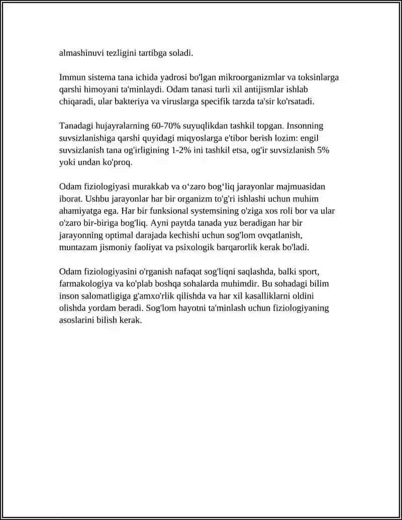 TIBBIYOTDA FIZOLOGIYA,TANANING BOSHQARISH USULLARI 4
