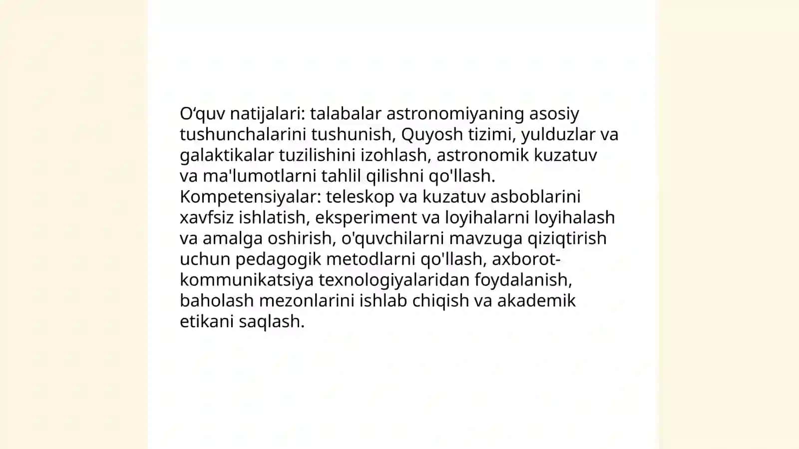 Astronomiya o‘qitishga dastlabki tayyorgarlik 4