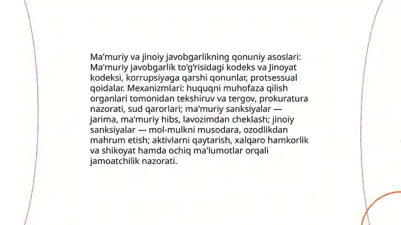 Korrupsiyaning ma'muriy huquqbuzarlik va jinoyat sifatidagi tushunchaviy farqlari 4