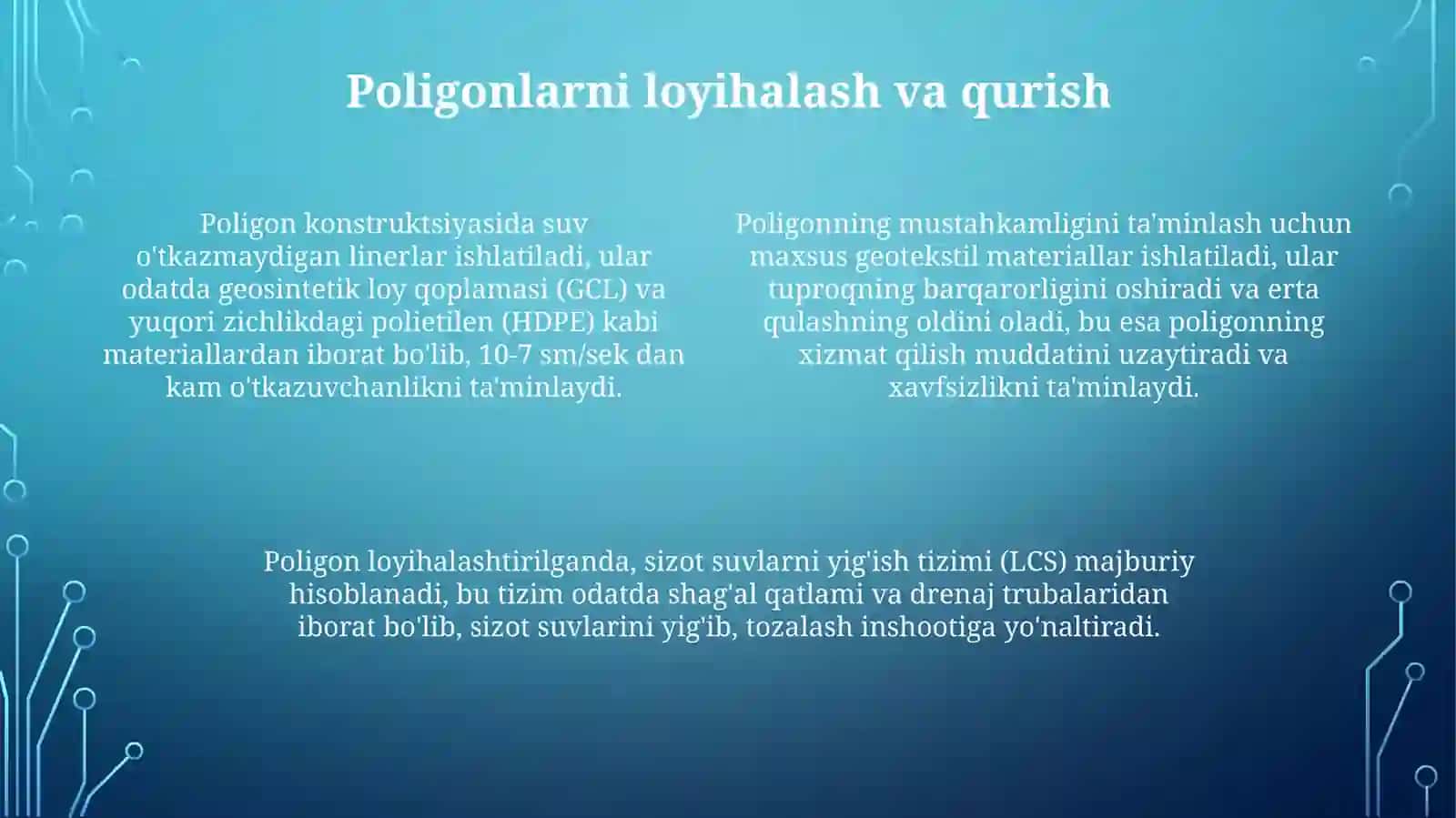 Sanoat chiqindilarini poligonlarda saqlash va yo‘q qilish yollarini o'rganish 4
