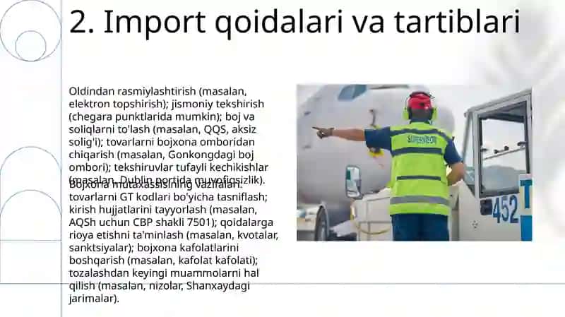 Bojxona ekspertining majburiyatlari 4
