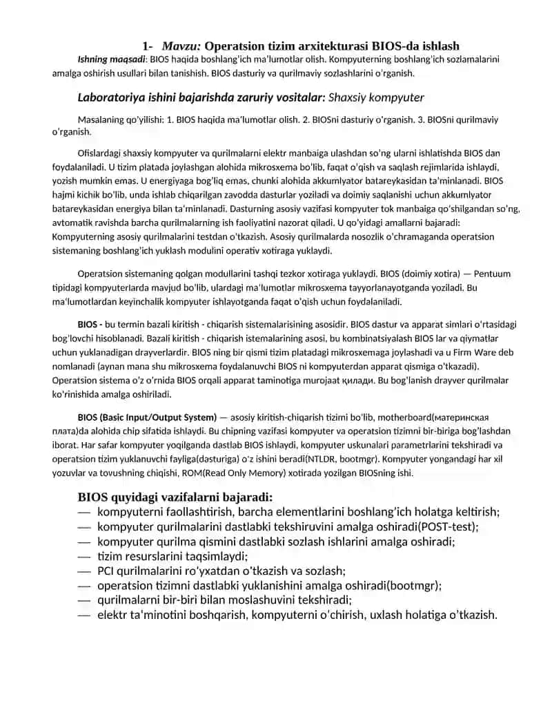 Kompyuterni tashkil etish va yig`ish 4