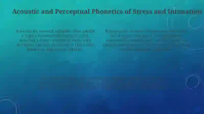 Stress and Intonation Patterns 4